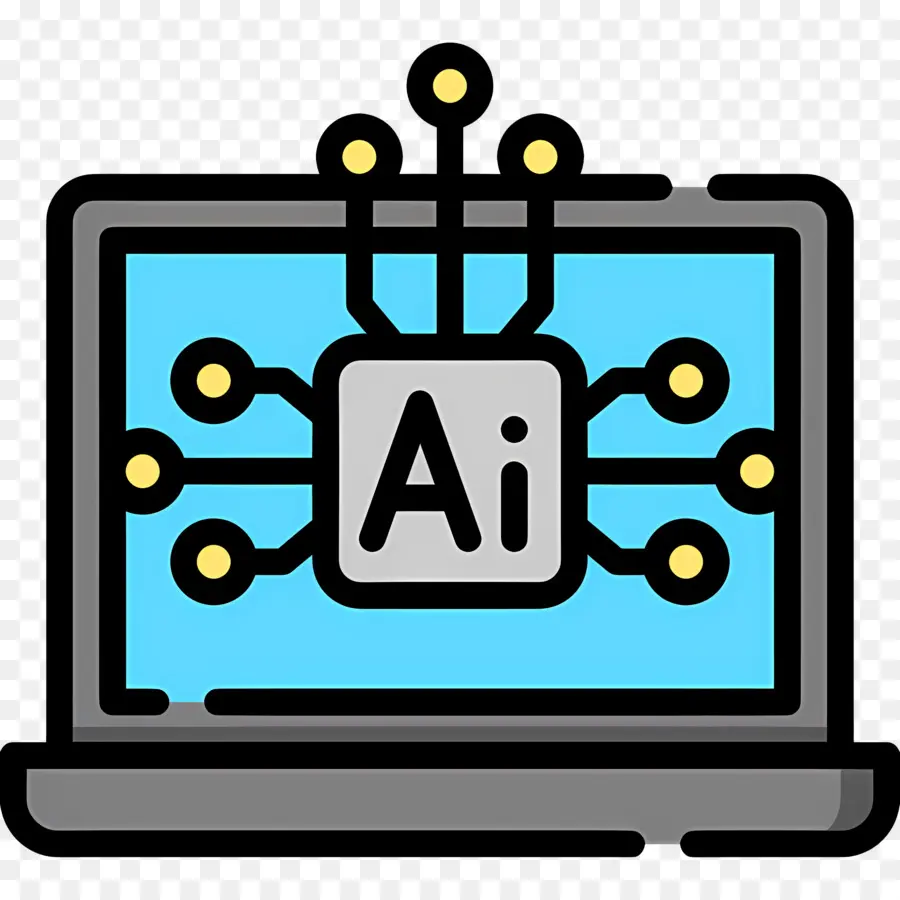 Inteligencia Artificial，Ia En Una Computadora Portátil PNG