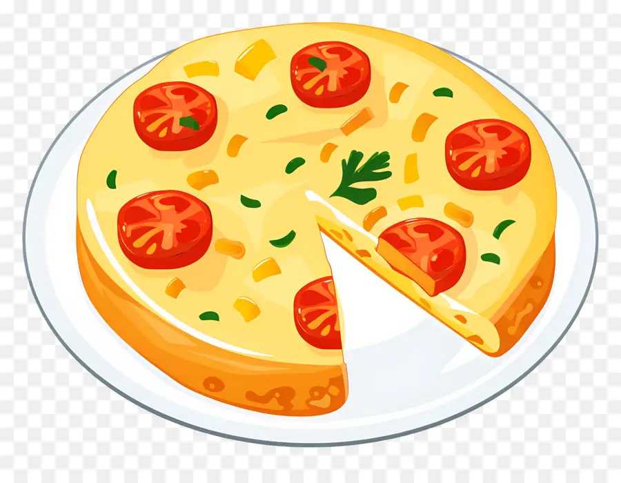 Tortilla Española，Pizza PNG