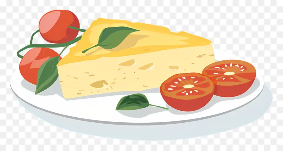 Tortilla Española，Rebanada De Queso PNG