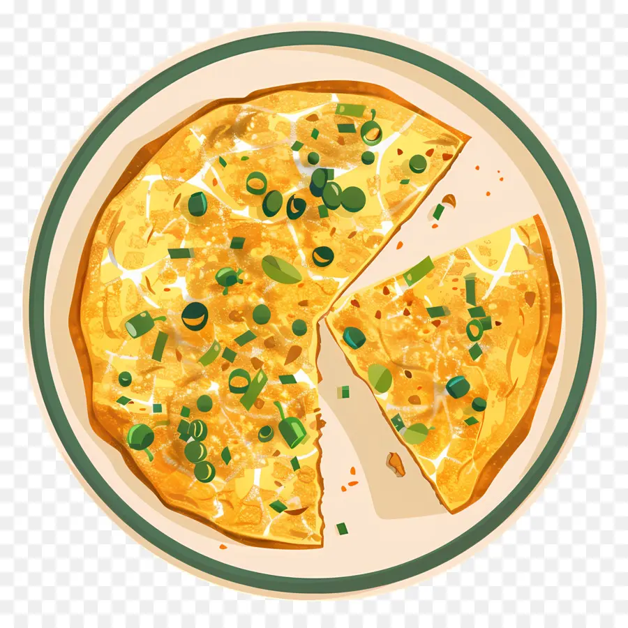 Tortilla Española，Tortilla Con Cebollino PNG