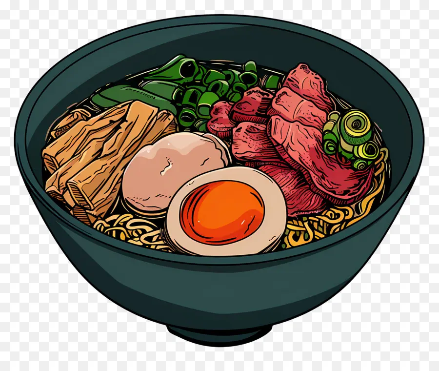 Tazón De Ramen，Ramen Con Huevo PNG