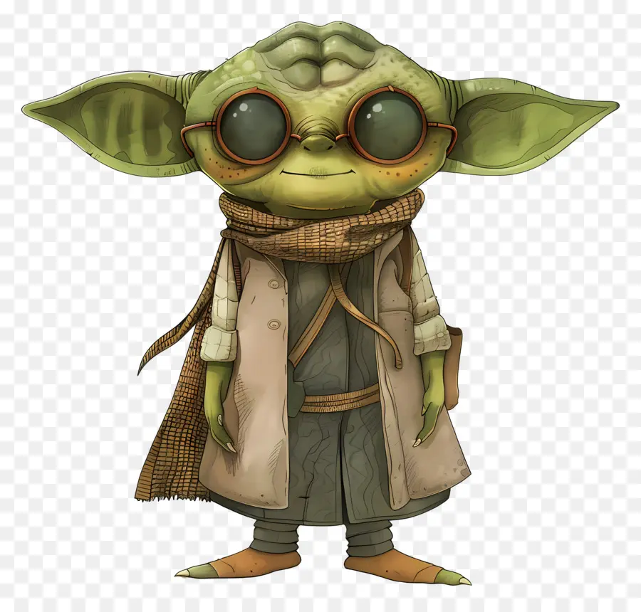 Yoda，Criatura Verde Con Estilo PNG