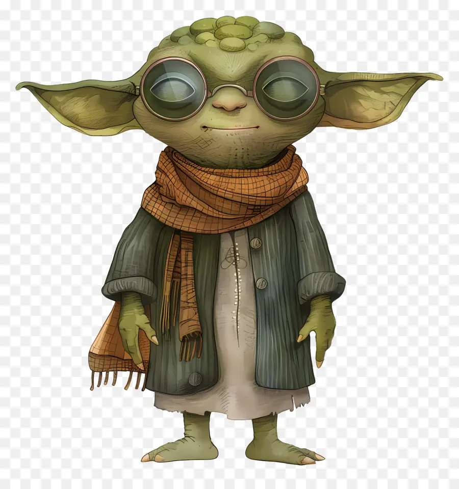 Yoda，Criatura Verde En Bata PNG