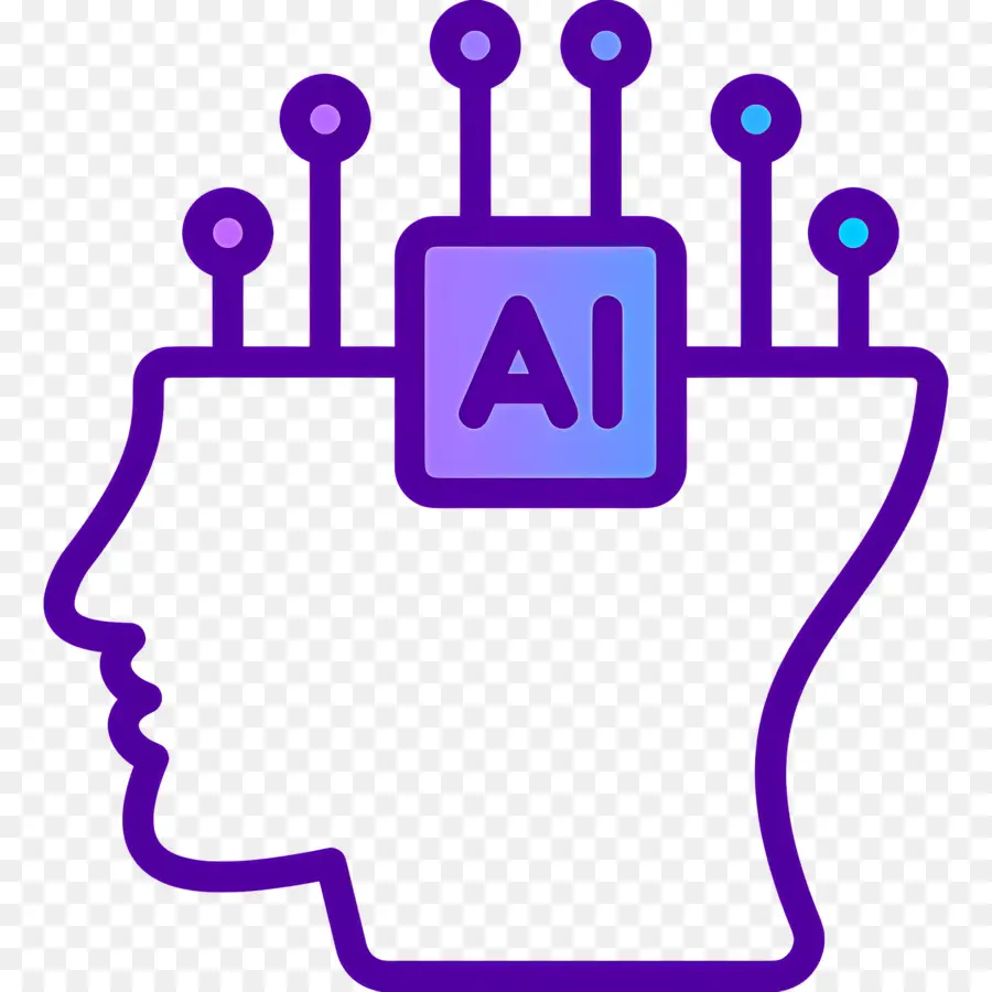 Inteligencia Artificial，Cabeza De Ia PNG