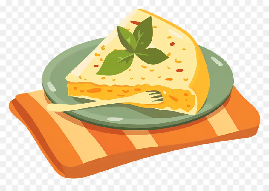 Tortilla Española，Rebanada De Tortilla PNG