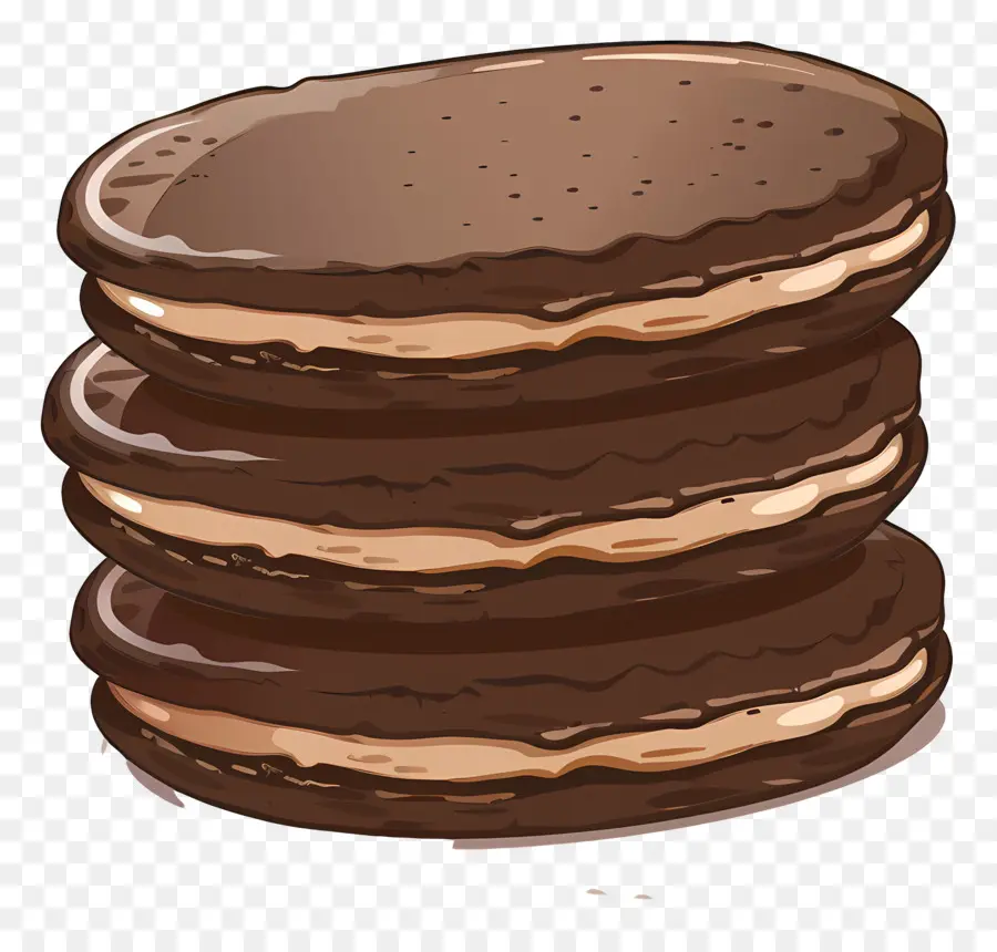 Galleta De Chocolate，Galletas Sándwich De Chocolate PNG