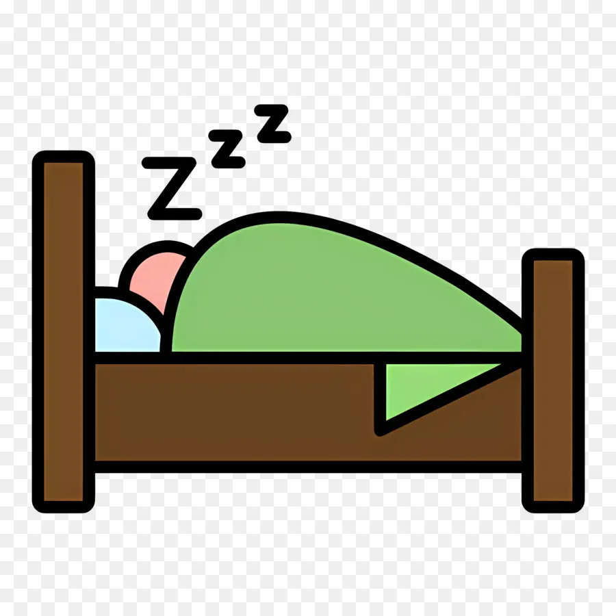 Dormir Zzz，Cama PNG