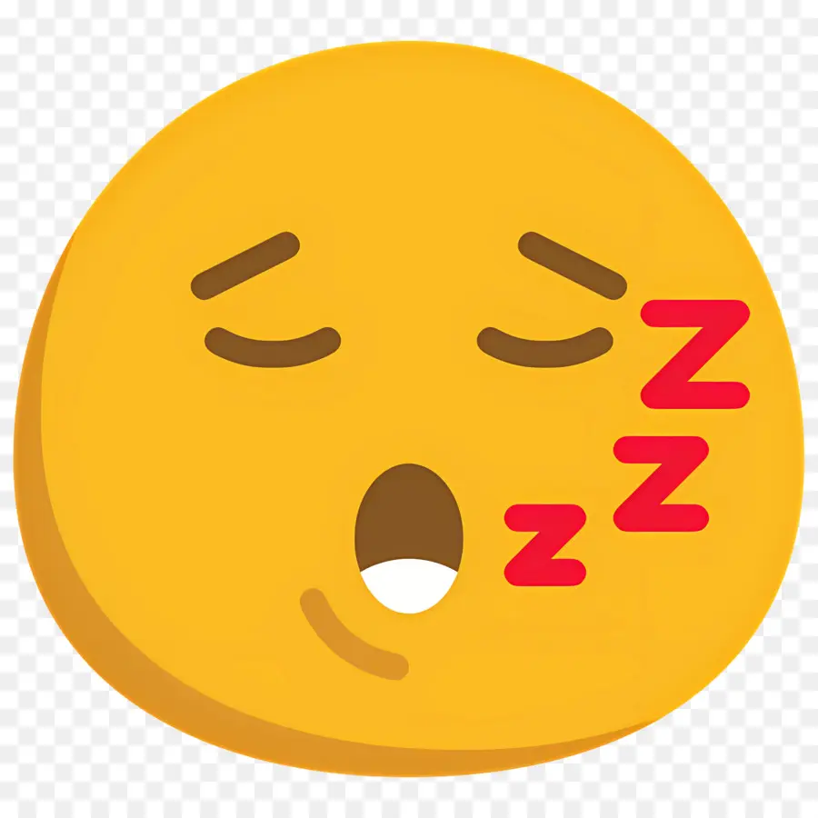 Dormir Zzz，Emoji Durmiendo PNG