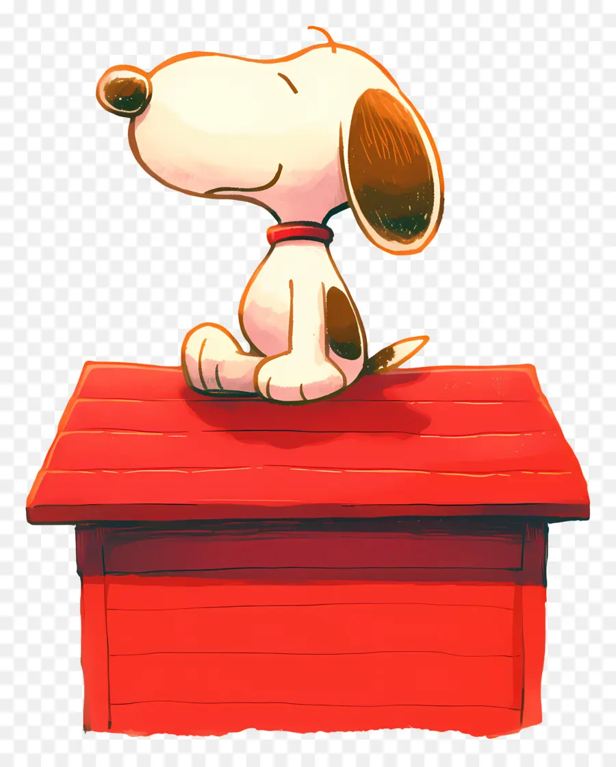 Snoopy，Perro De Dibujos Animados En La Caseta Roja PNG