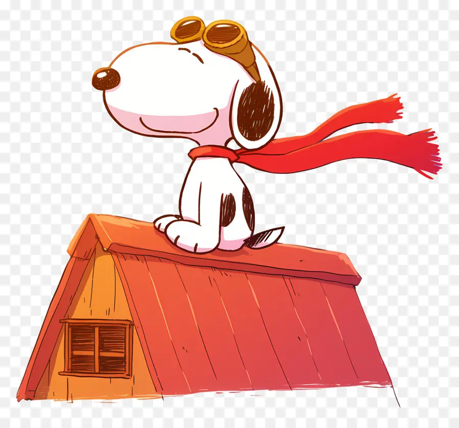 Snoopy，Perro En El Tejado PNG