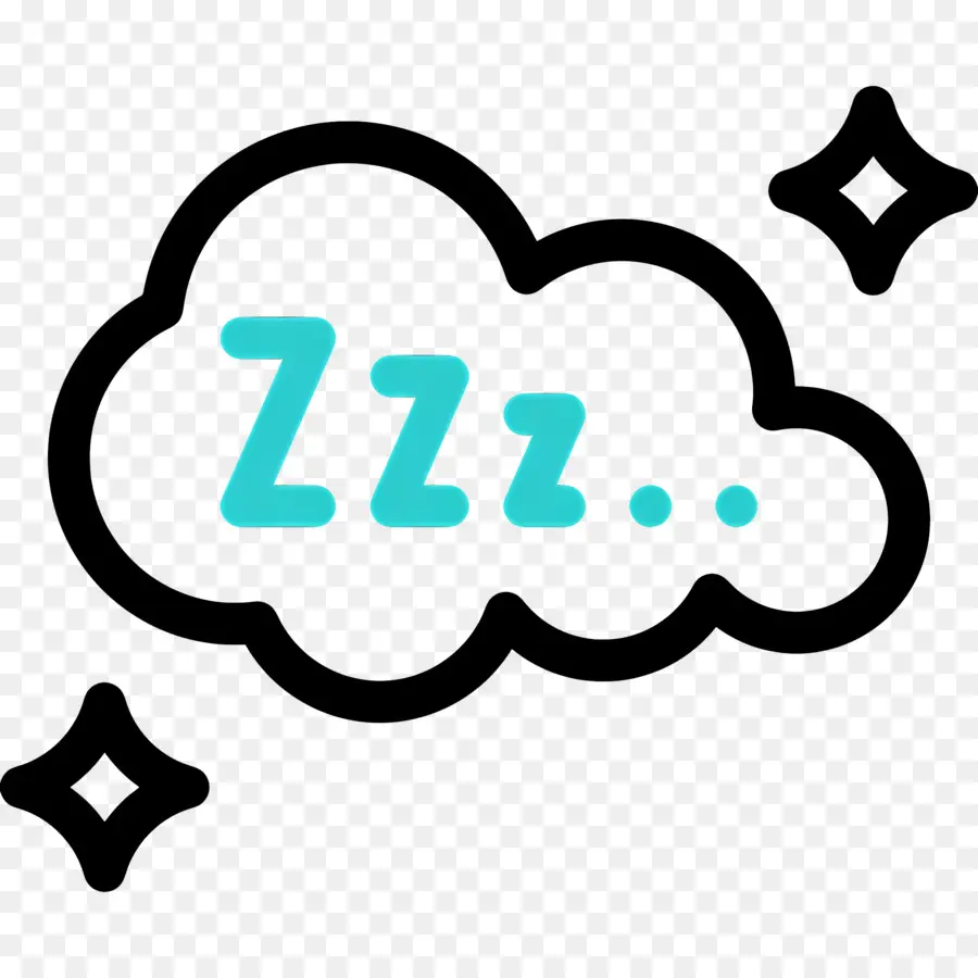 Dormir Zzz，Nube Con Z PNG