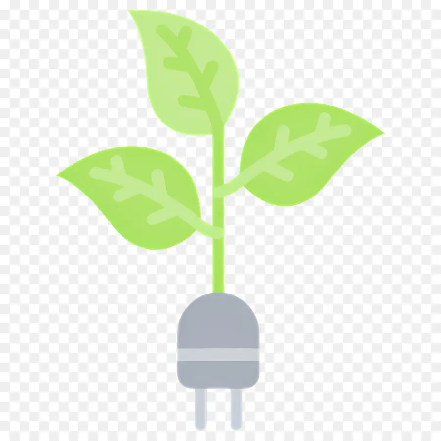 Sostenibilidad，Planta Con Enchufe PNG