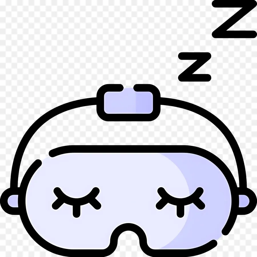 Dormir Zzz，Máscara Para Dormir PNG