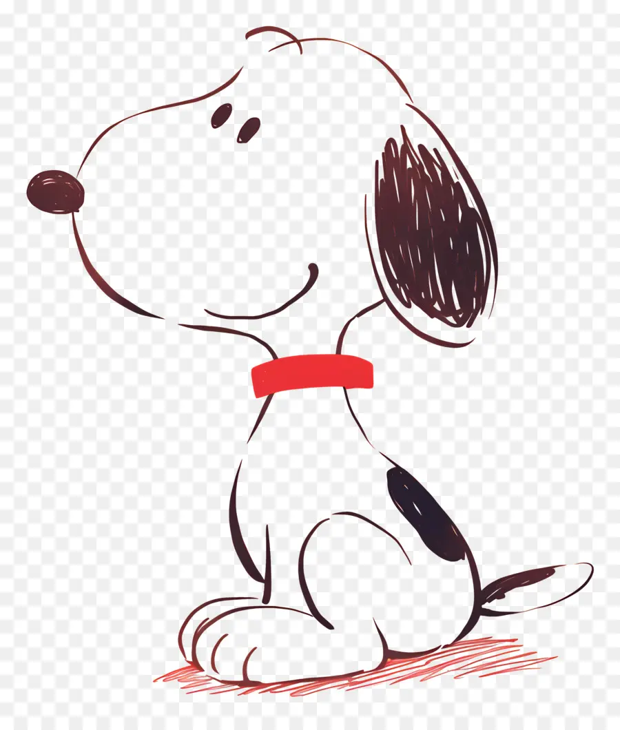 Snoopy，Boceto De Perro De Dibujos Animados PNG