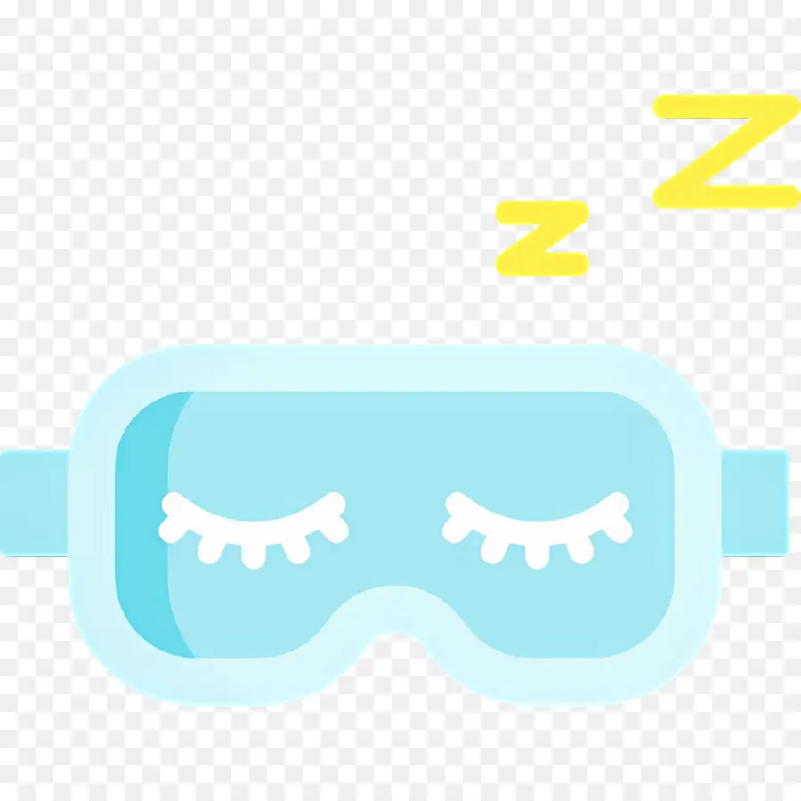 Dormir Zzz，Antifaz Para Dormir Azul PNG