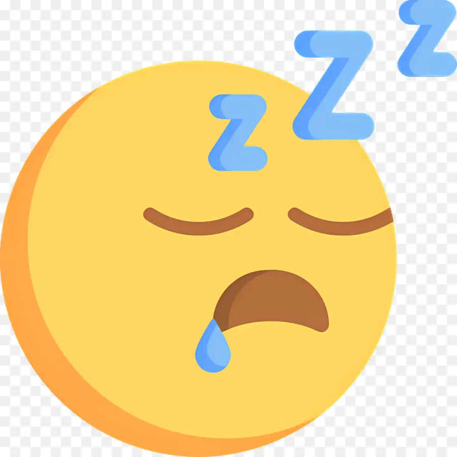 Dormir Zzz，Emoji Durmiendo PNG