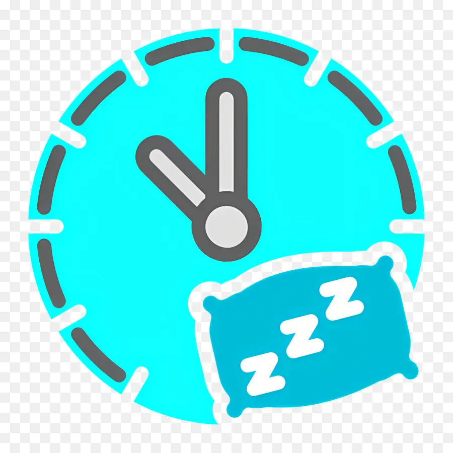 Dormir Zzz，Reloj Con Almohada PNG