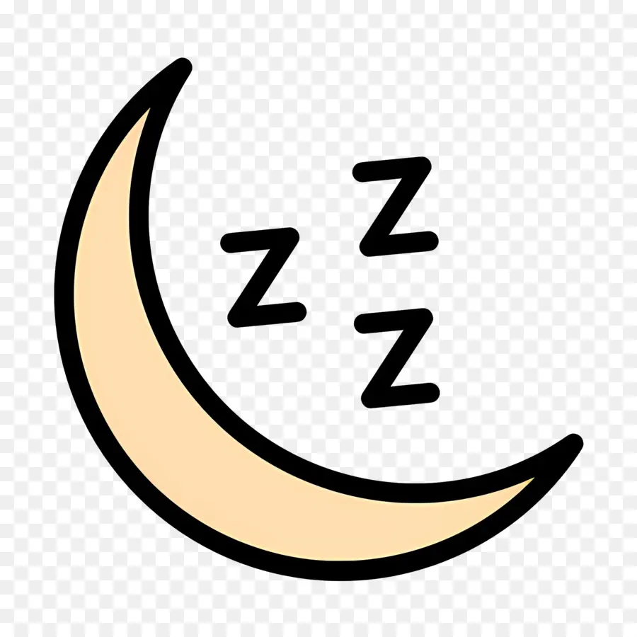 Dormir Zzz，Luna Con Z PNG