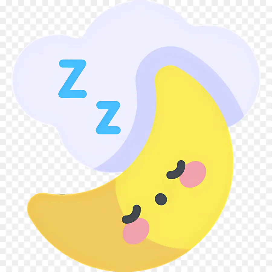 Dormir Zzz，Luna Con Símbolo Z PNG