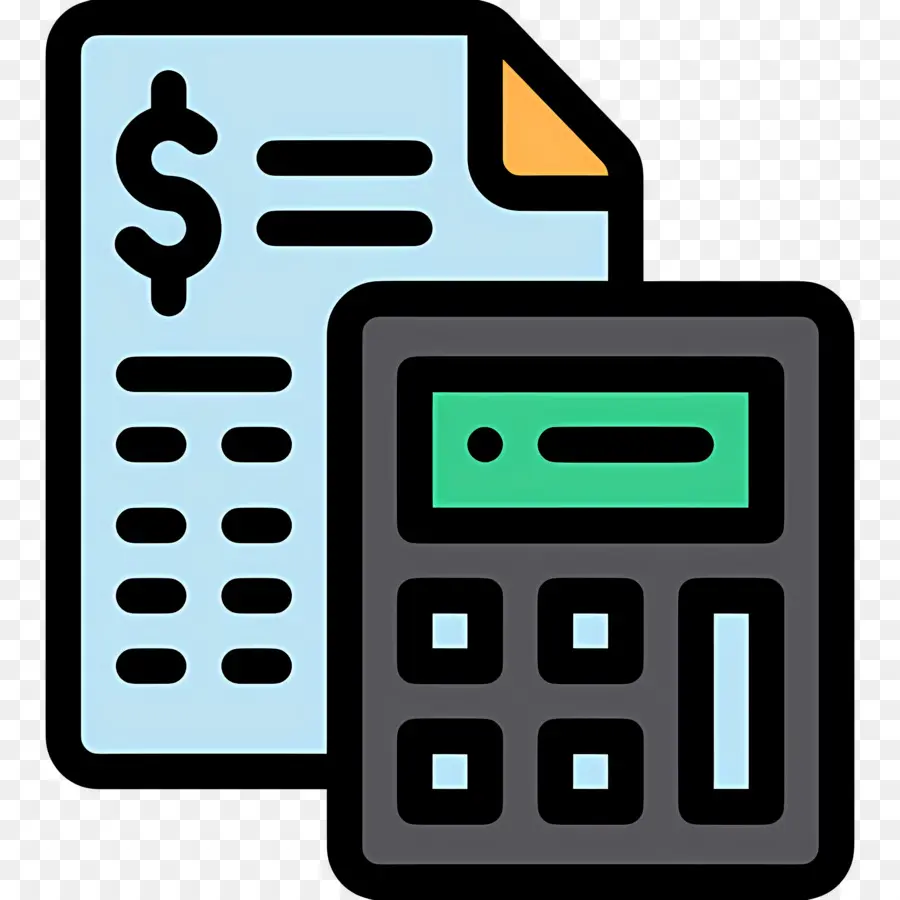 Presupuesto Y Finanzas，Documento Y Calculadora PNG