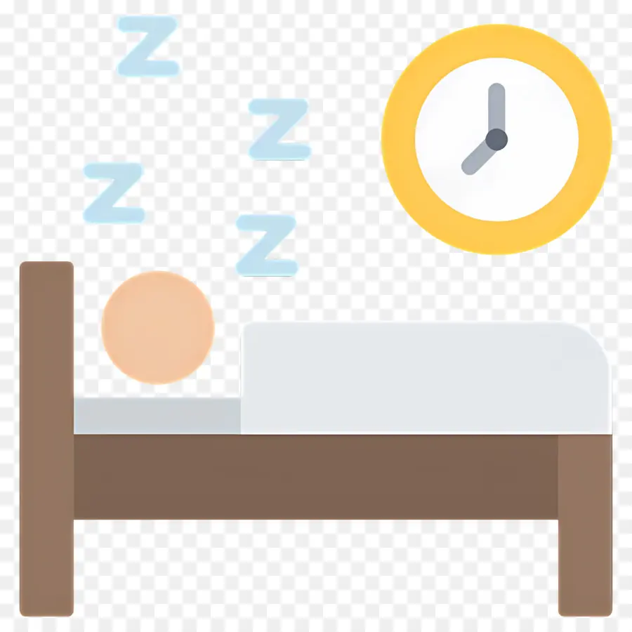 Dormir Zzz，Persona Dormida Con Reloj PNG