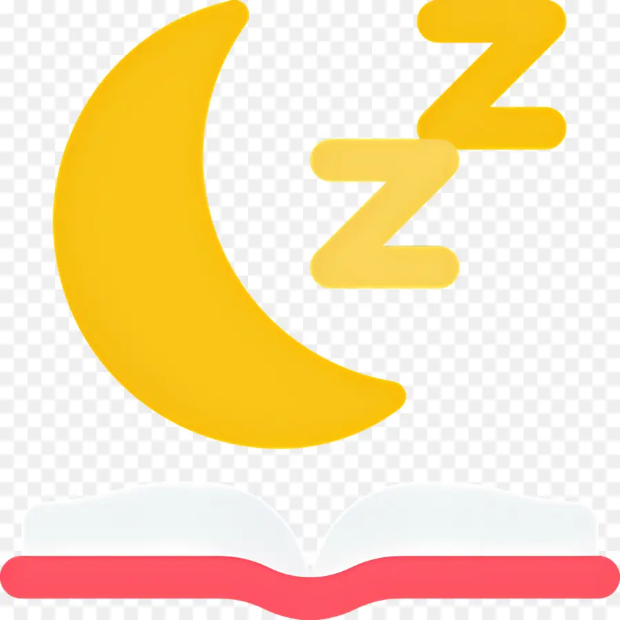 Dormir Zzz，Luna Y Libro PNG