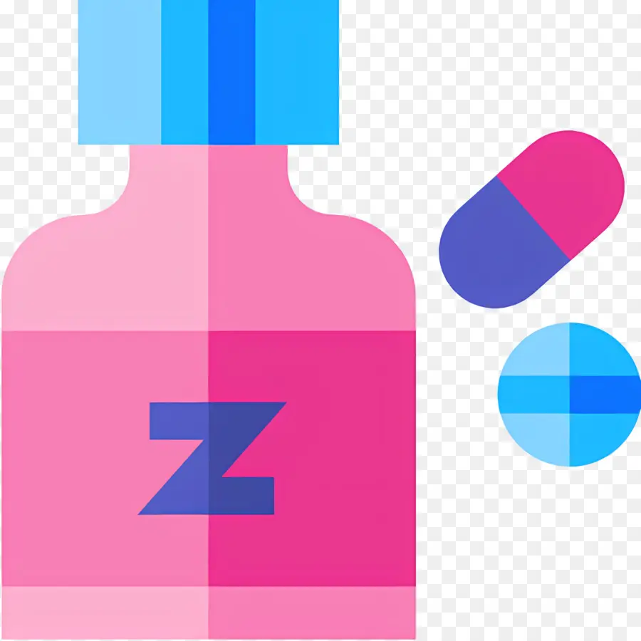 Medicina Para Dormir，Botella Rosa Z PNG