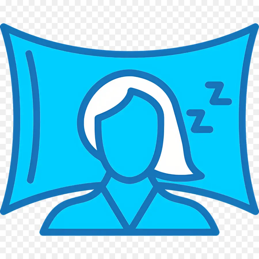 Dormir Zzz，Persona Y Almohada PNG