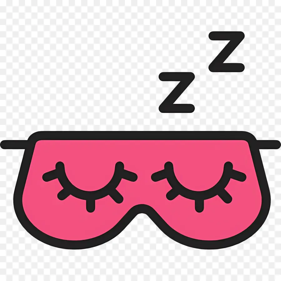 Dormir Zzz，Antifaz Para Dormir Rosa PNG