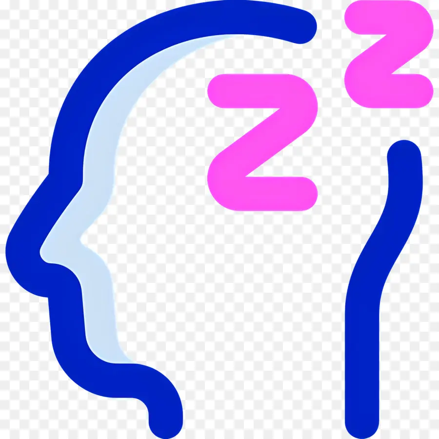 Dormir Zzz，Cerebro Con Símbolo De Sueño PNG