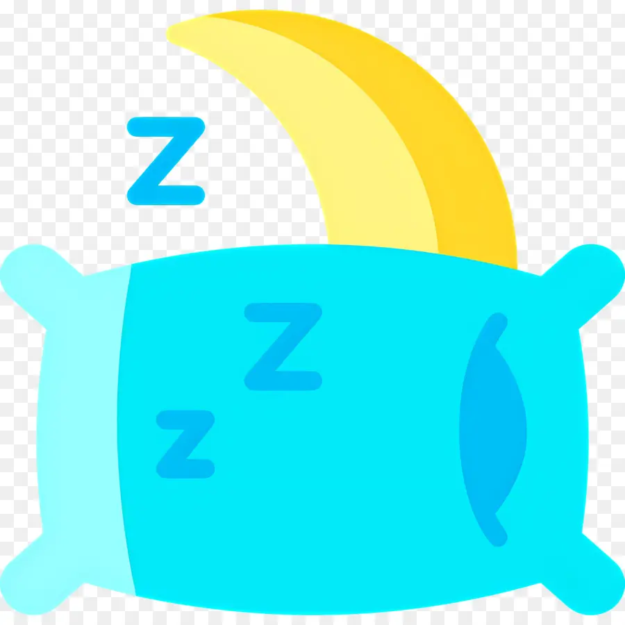 Dormir Zzz，Almohada Y Luna PNG