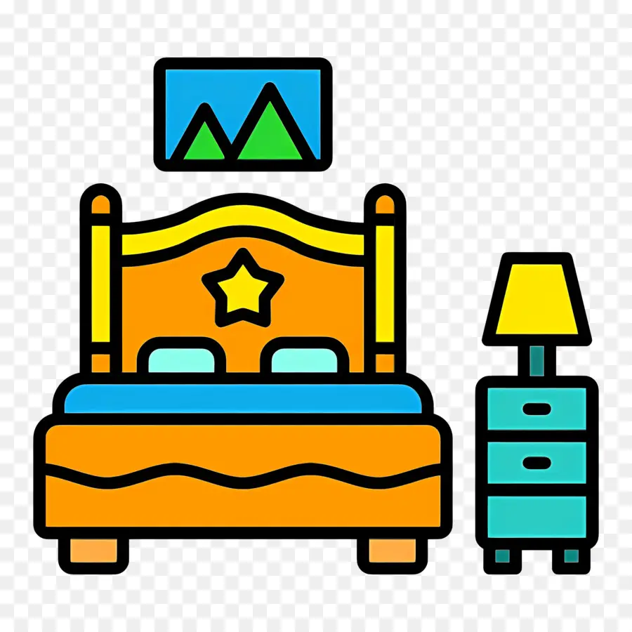 Dormitorio，Cama PNG