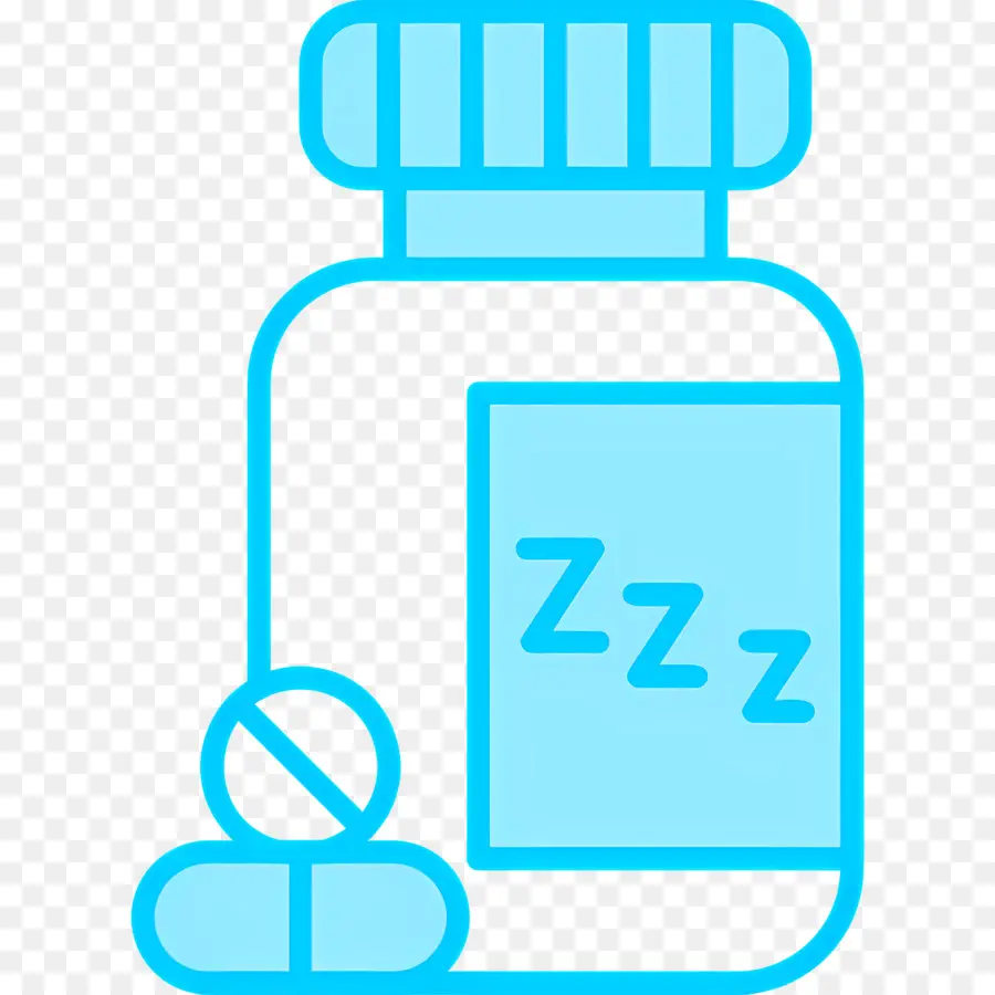 Medicina Para Dormir，Botella De Medicina Azul PNG