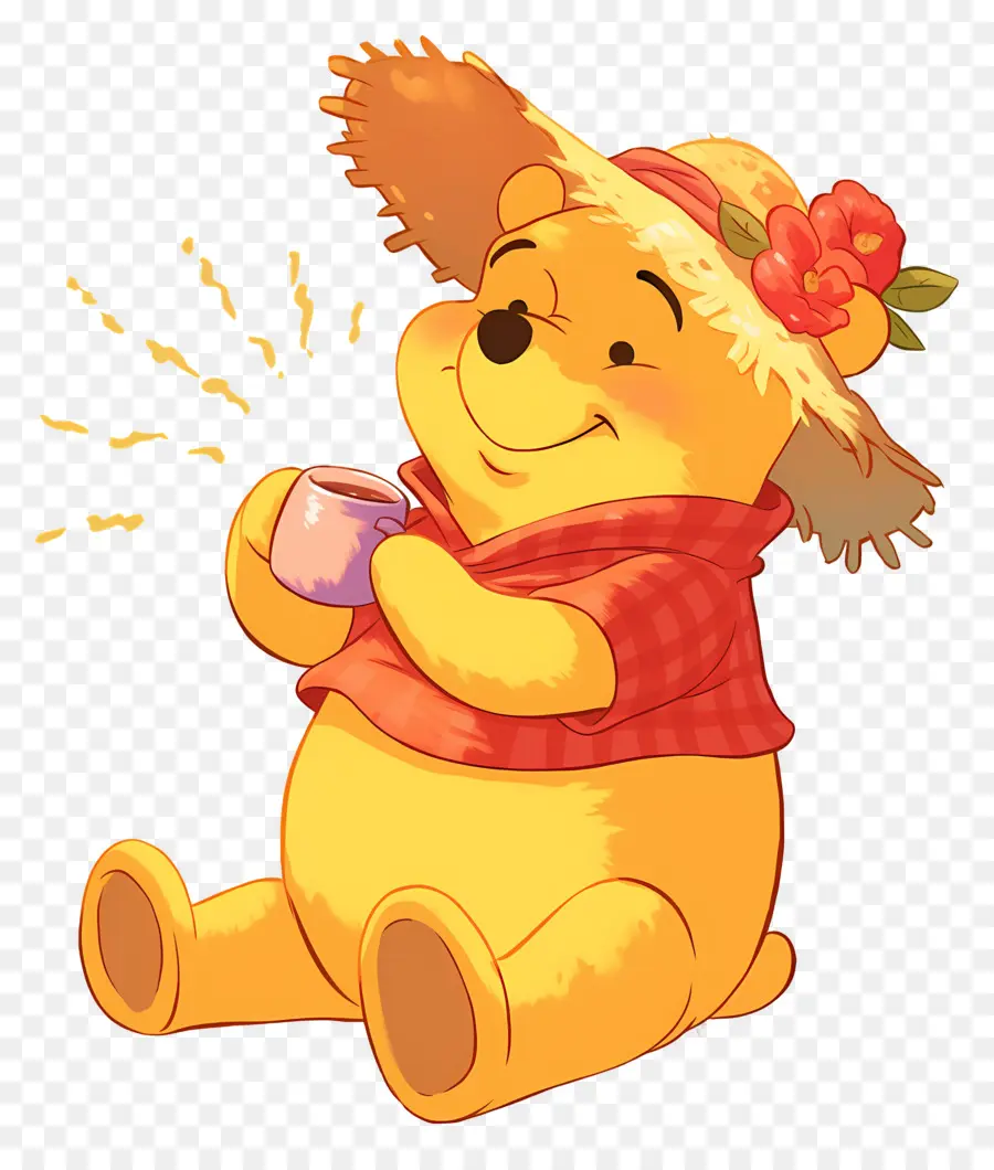 Winnie El Pooh，Oso Con Sombrero PNG