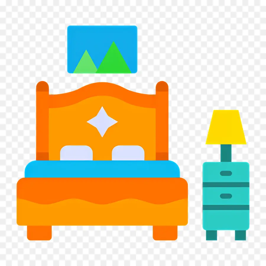 Dormitorio，Cama PNG