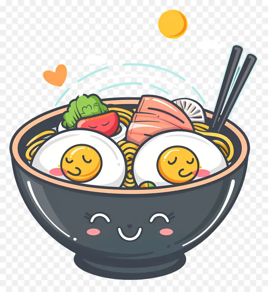 Tazón De Ramen，Ramen Feliz PNG