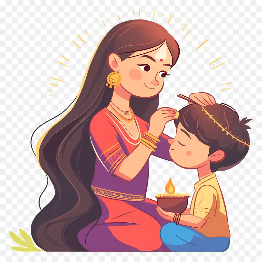 Bhai Dooj，Hermana Y Hermano PNG