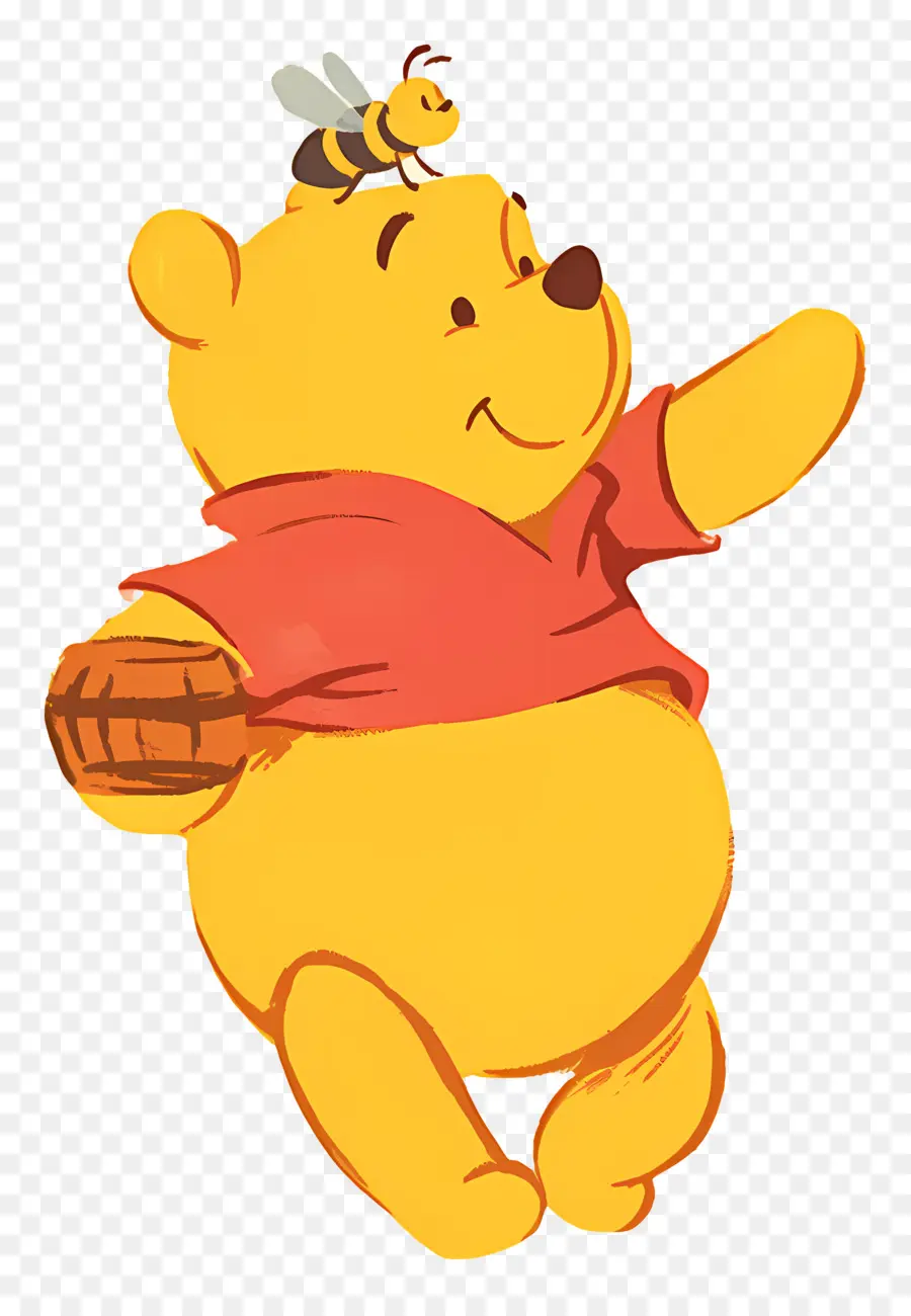 Winnie El Pooh，Oso Con Abeja PNG