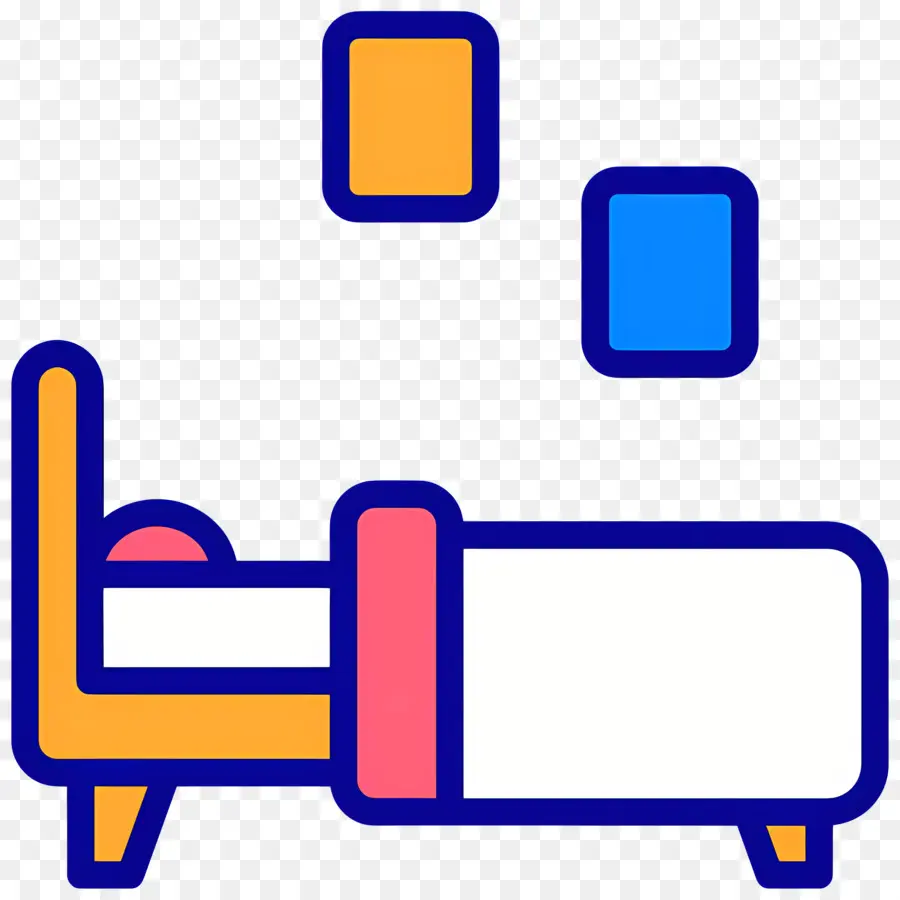 Dormitorio，Cama Con Marcos PNG