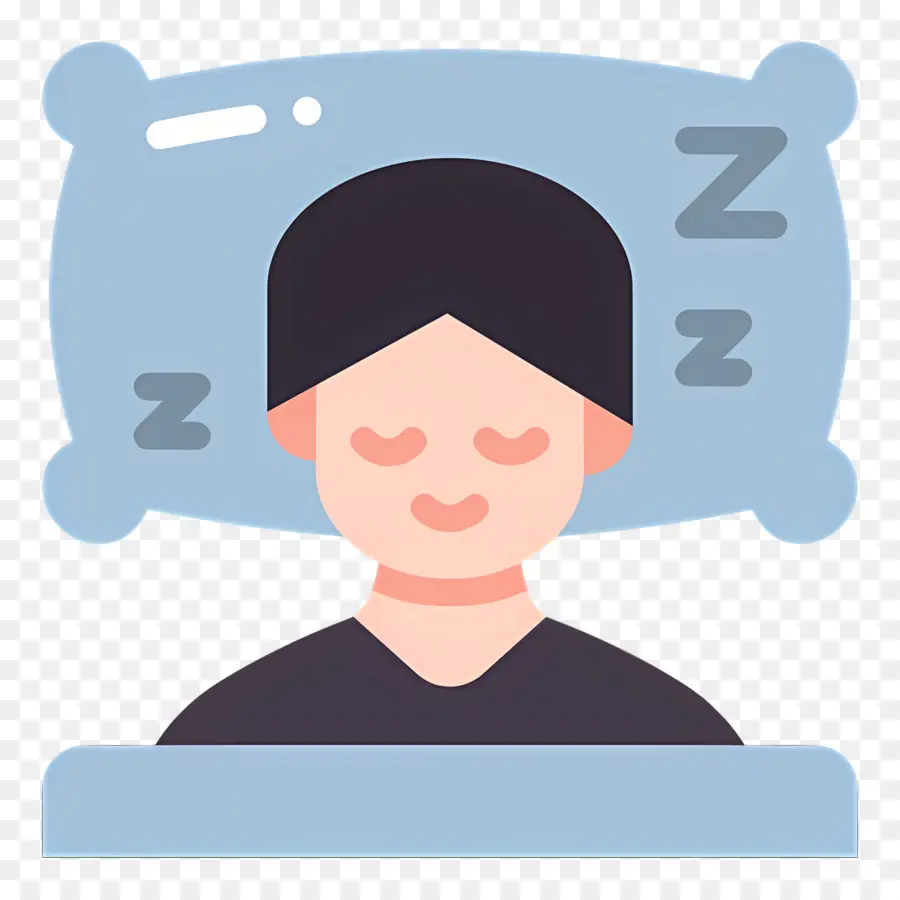 Dormir Zzz，Persona Dormida Con Almohada PNG