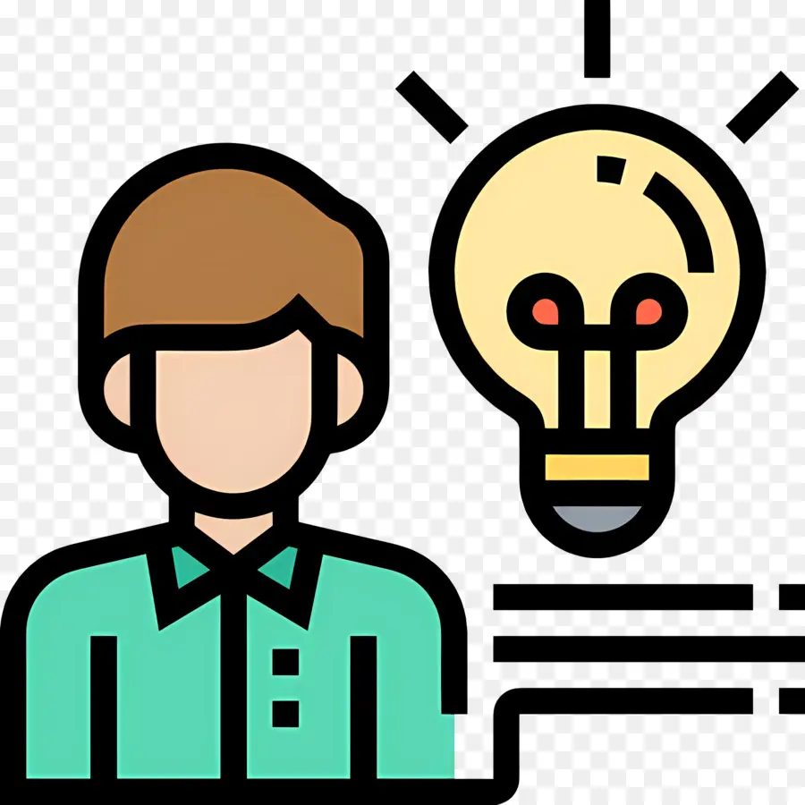 Gente De Innovación，Persona Con Idea PNG