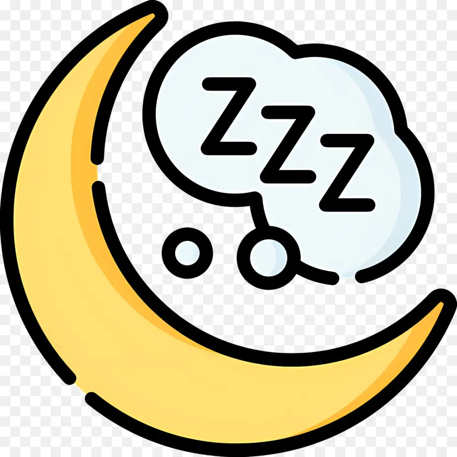 Dormir Zzz，Luna Con Z PNG