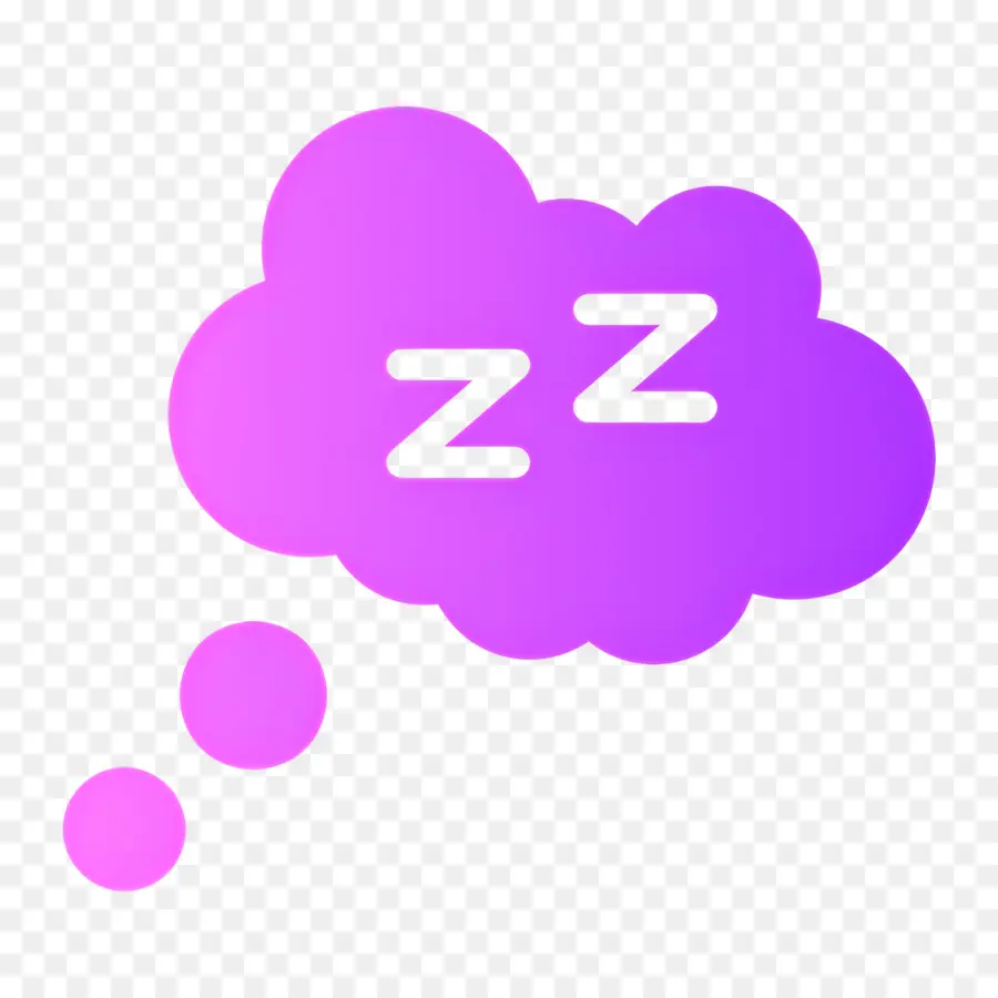 Dormir Zzz，Nube De Sueño Púrpura PNG