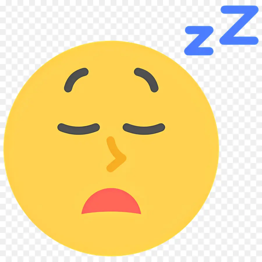 Dormir Zzz，Emoji Durmiendo PNG