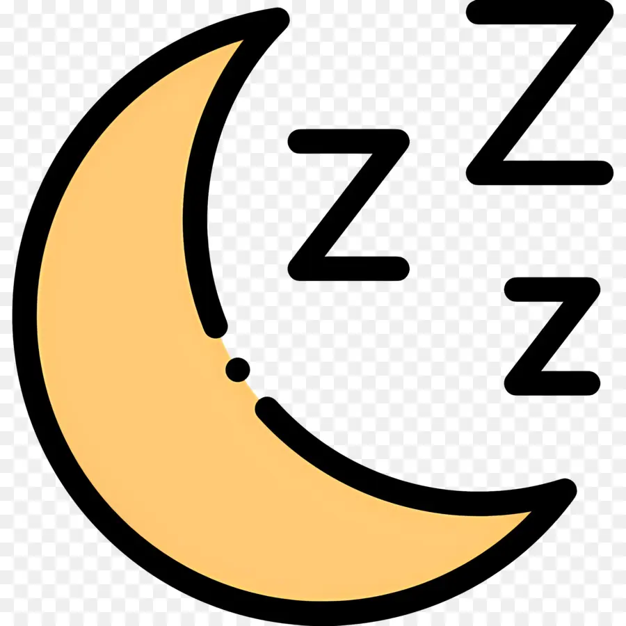 Dormir Zzz，Luna Con Z PNG