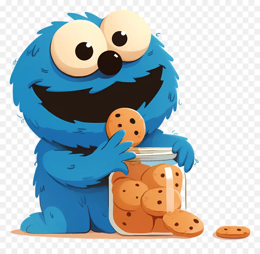 Monstruo De Las Galletas，Monstruo De Las Galletas Azul PNG