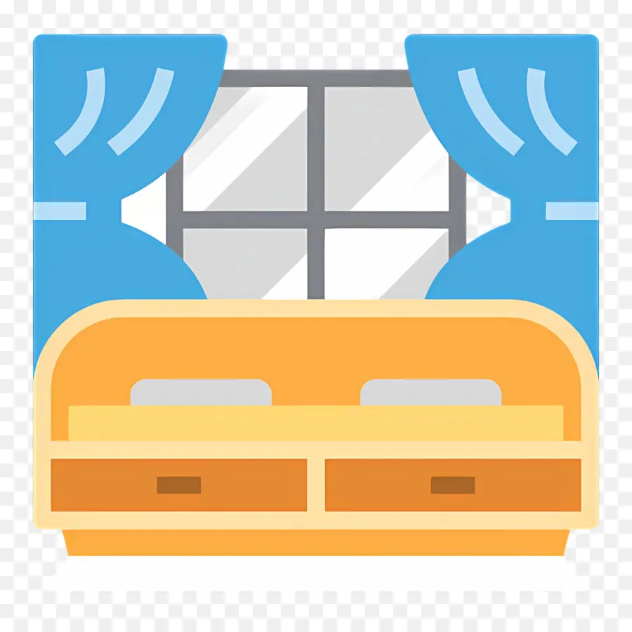 Dormitorio，Cama Con Ventana PNG