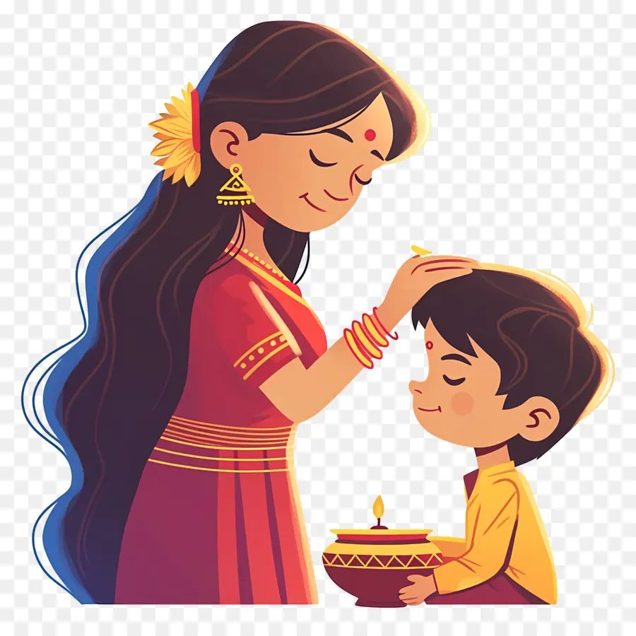 Bhai Dooj，Hermana Y Hermano PNG