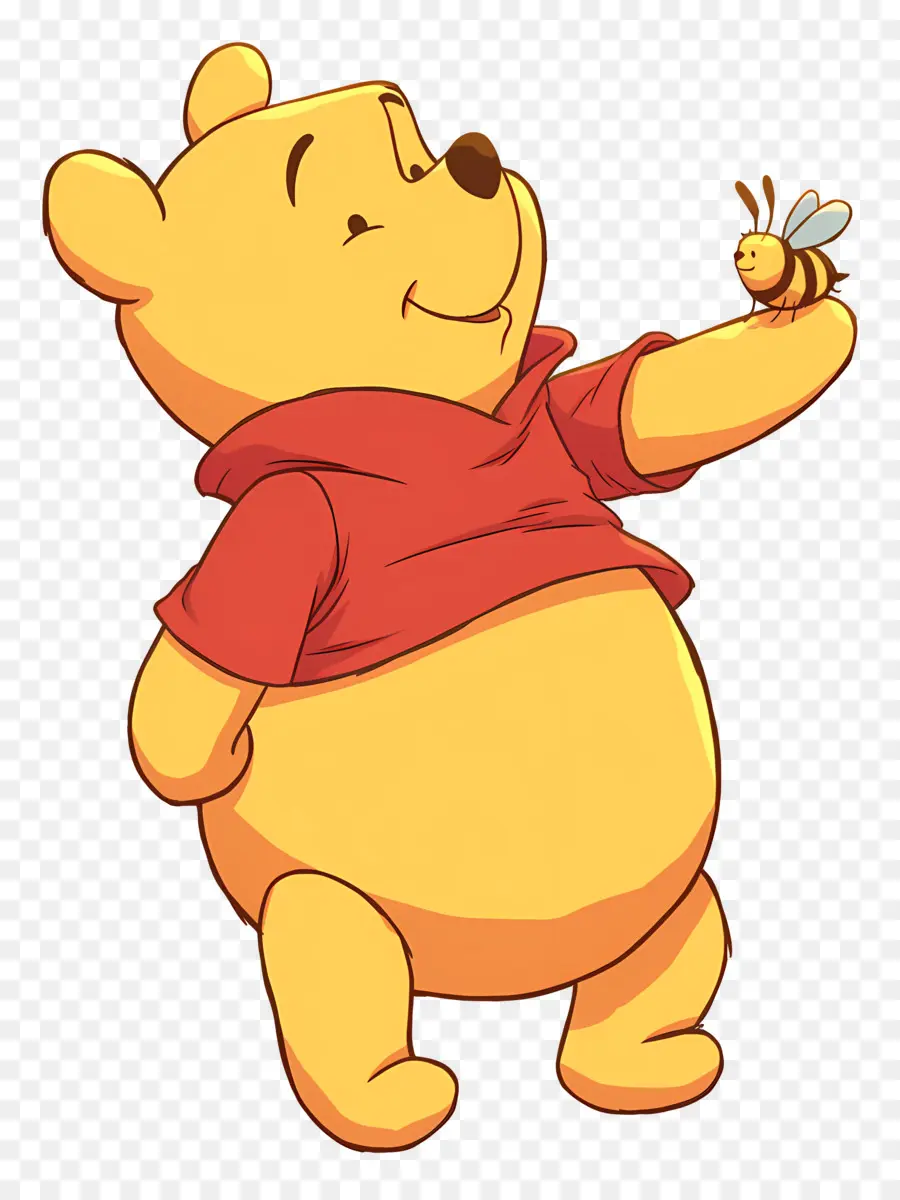 Winnie El Pooh，Oso Con Abeja PNG