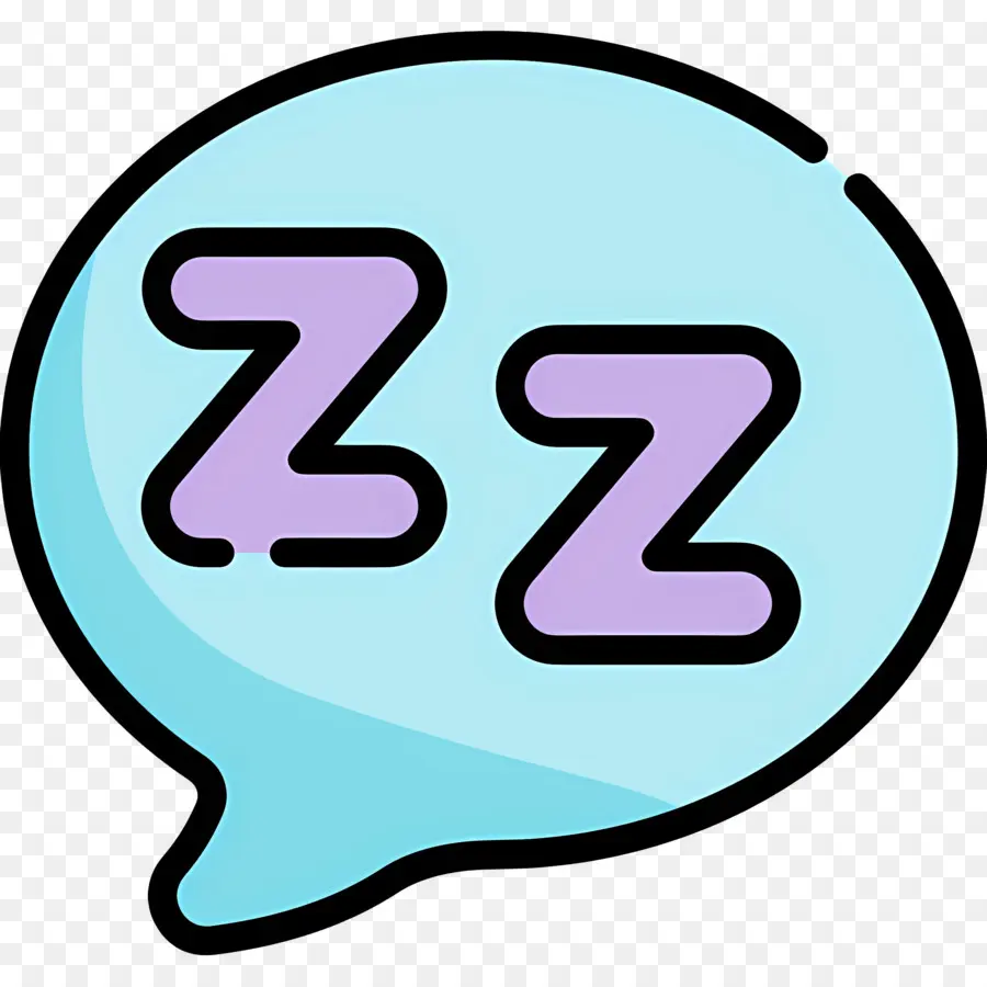 Dormir Zzz，Bocadillo Con Zzz PNG